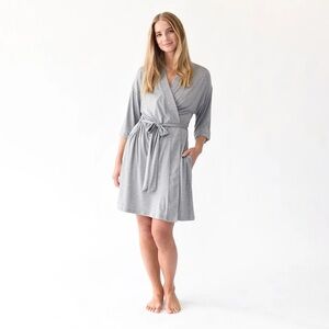 Women's Cozy Earth Grey Robe